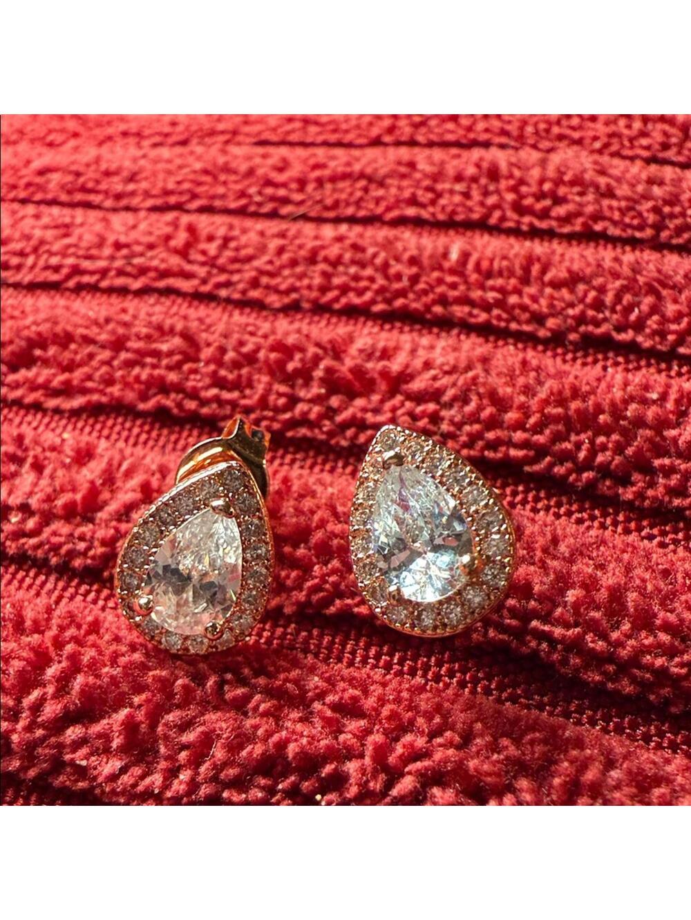 Elegant Teardrop Crystal Earrings